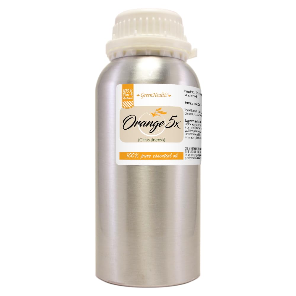 Amazon.com: Orange 5X Essential Oil - 16 fl oz - Aluminum Bottle